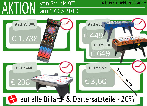 20 Jahre Jubl�ums Aktion f�r Fr�haufsteher