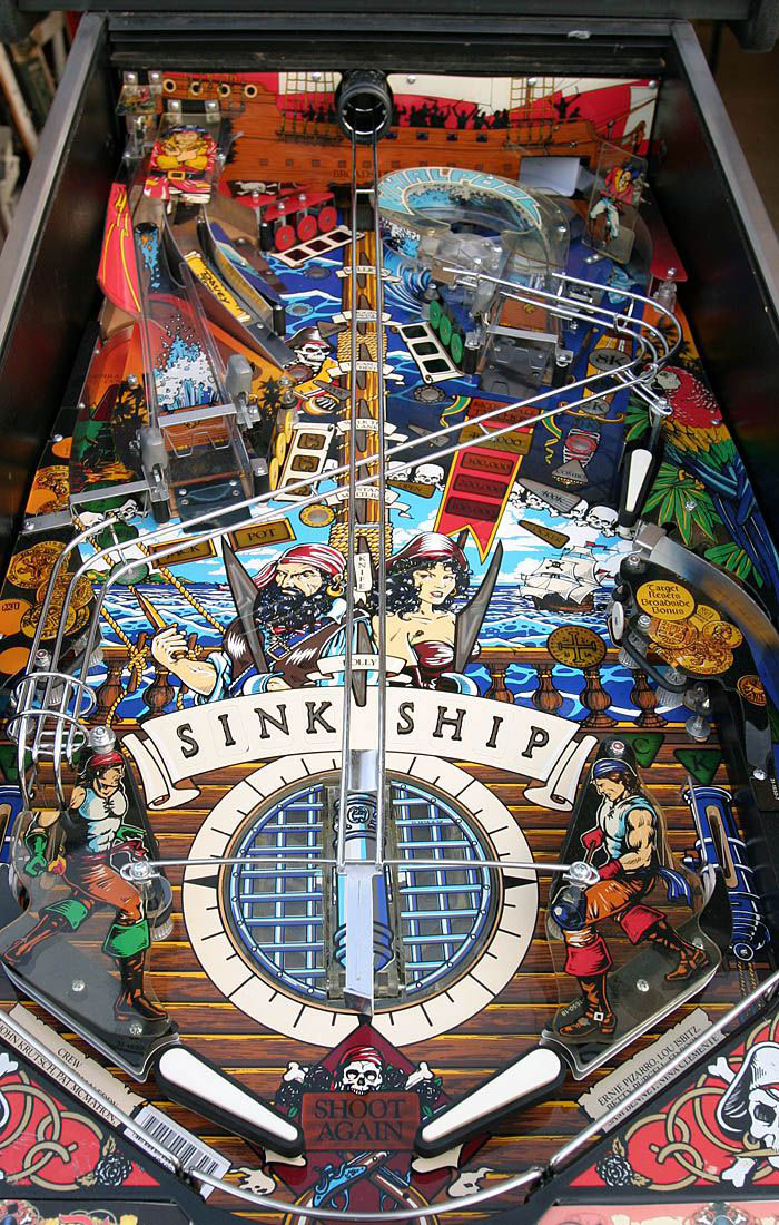 Black Rose Bally Pinball Playfield