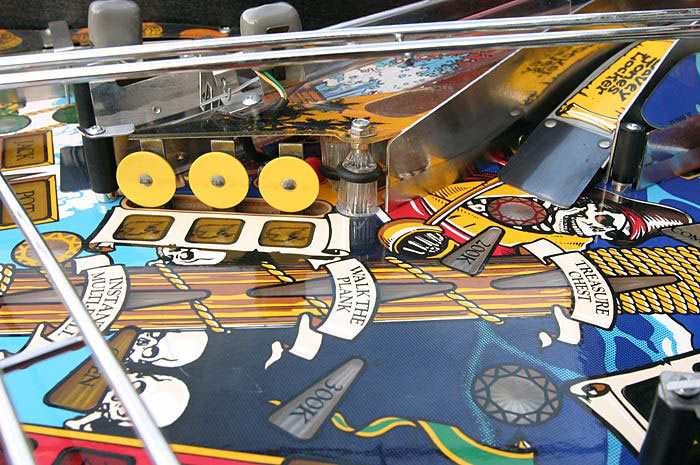 Black Rose Bally Pinball Playfield Details