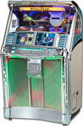 Hier klicken für Jukebox Classic 2000 Chrom, Licht und Glas umgeben mit modernster Technik